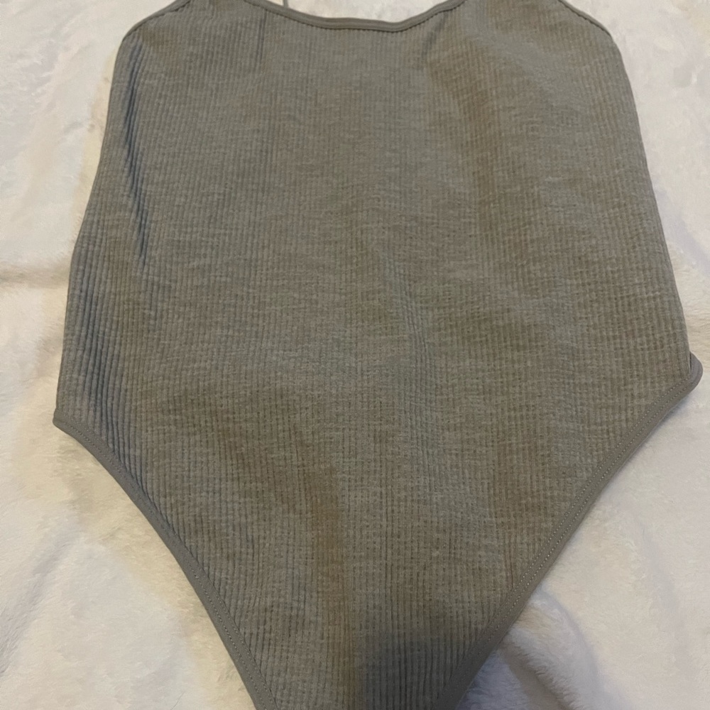 grey bodysuit